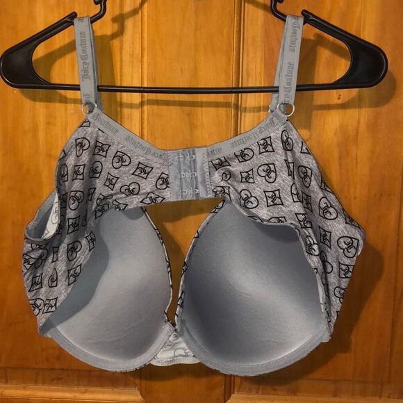 Juicy couture grey logo spell out bra size 42D - Picture 4 of 4